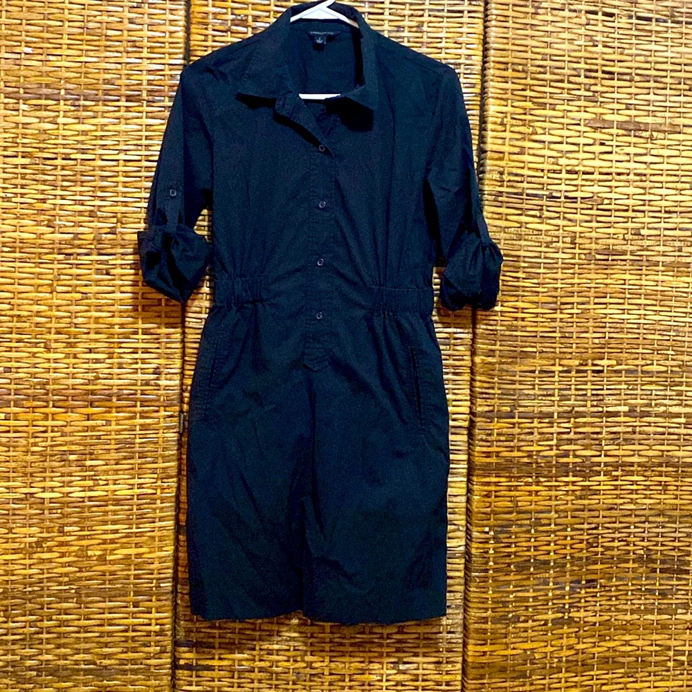 EUC banana republic, black utility Cargo Dress 4
